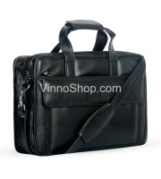Corporate Design Official AND Laptop Leather Bag (164-Black)