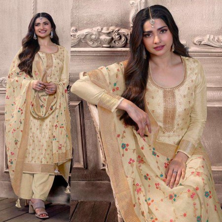 Exclusive Georgette Embroidery Designer Unstitched suit (WS22)