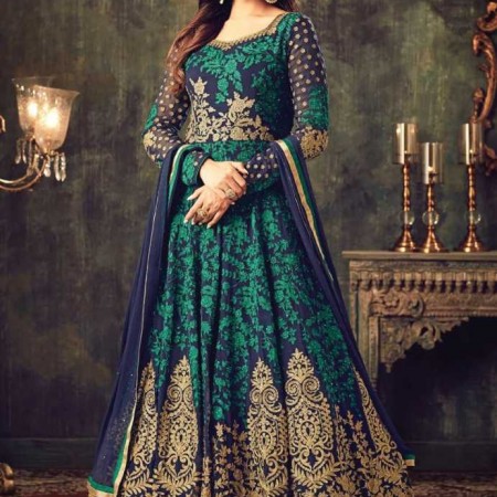 Sonal Chauhan Weightless Georgette Heavy Embroidered Designer Anarkali Suits (SG13)