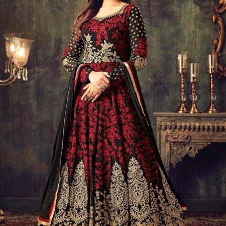 Sonal Chauhan Weightless Georgette Heavy Embroidered Designer Anarkali Suits (SM13)